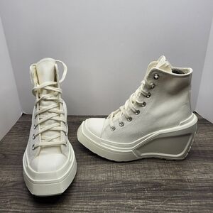 Converse Chuck 70 De Luxe Wedge Platform Heel - White (A06479C) Womens Sz 5